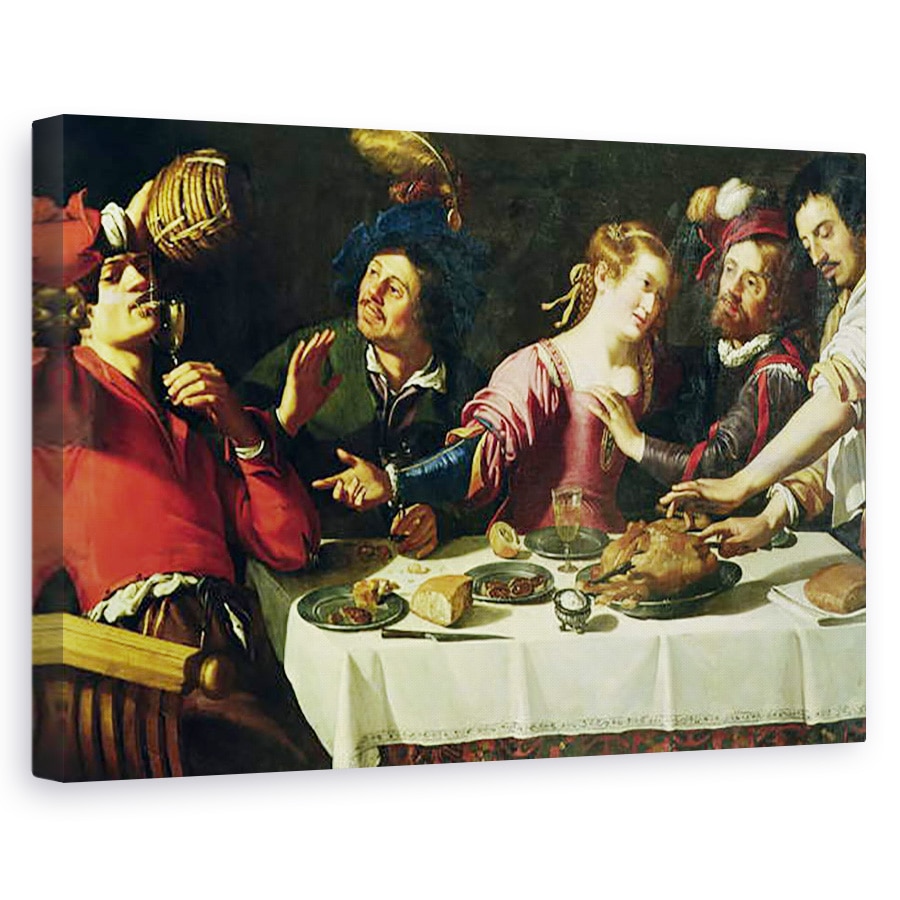 Tablou canvas - Theodor Rombouts - Masa, 60 x 90 cm