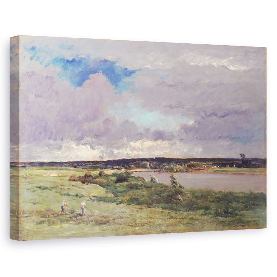 Tablou canvas - Charles Francois Daubigny - Furtuna care vine, Primavara devreme, 60 x 90 cm