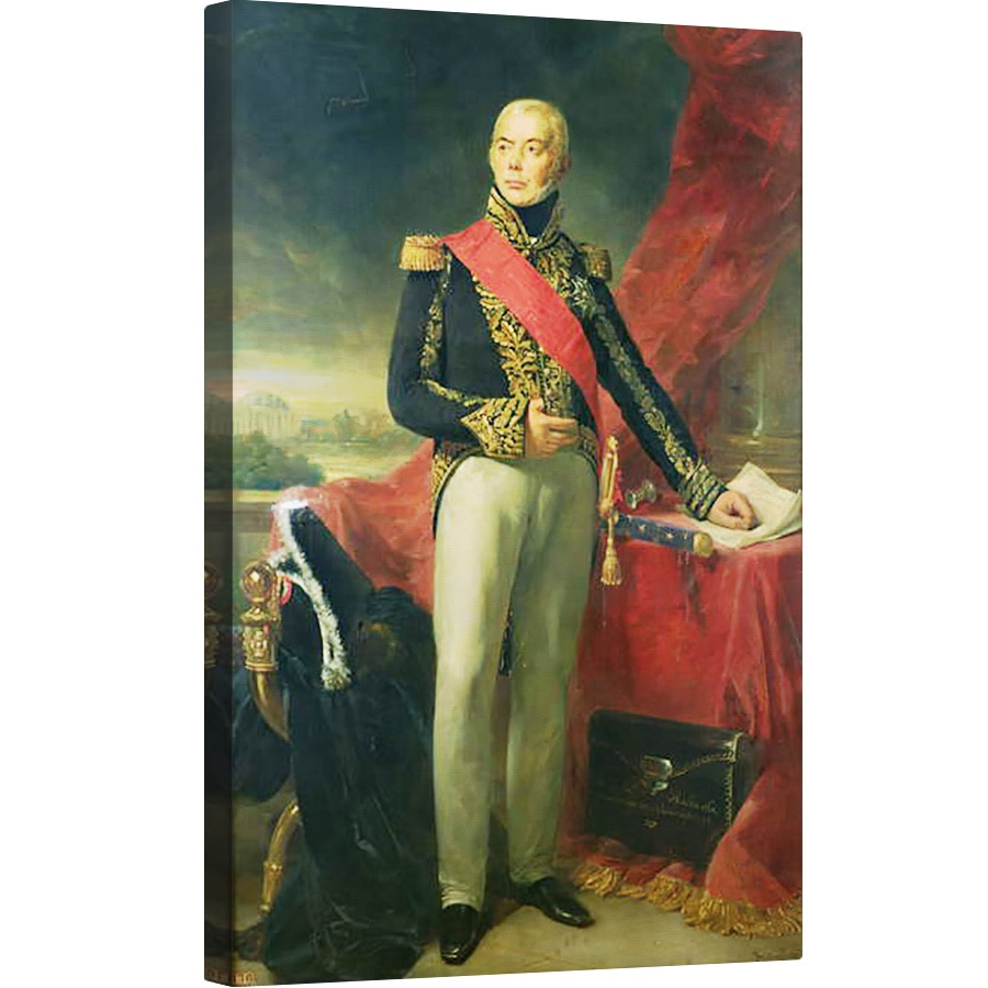Tablou canvas - Jean Sebastien Rouillard - Etienne-Jacques-Joseph-Alexandre Macdonald 1765-1840 Duc de Tarente si Maresal al Frantei, 80 x 120cm