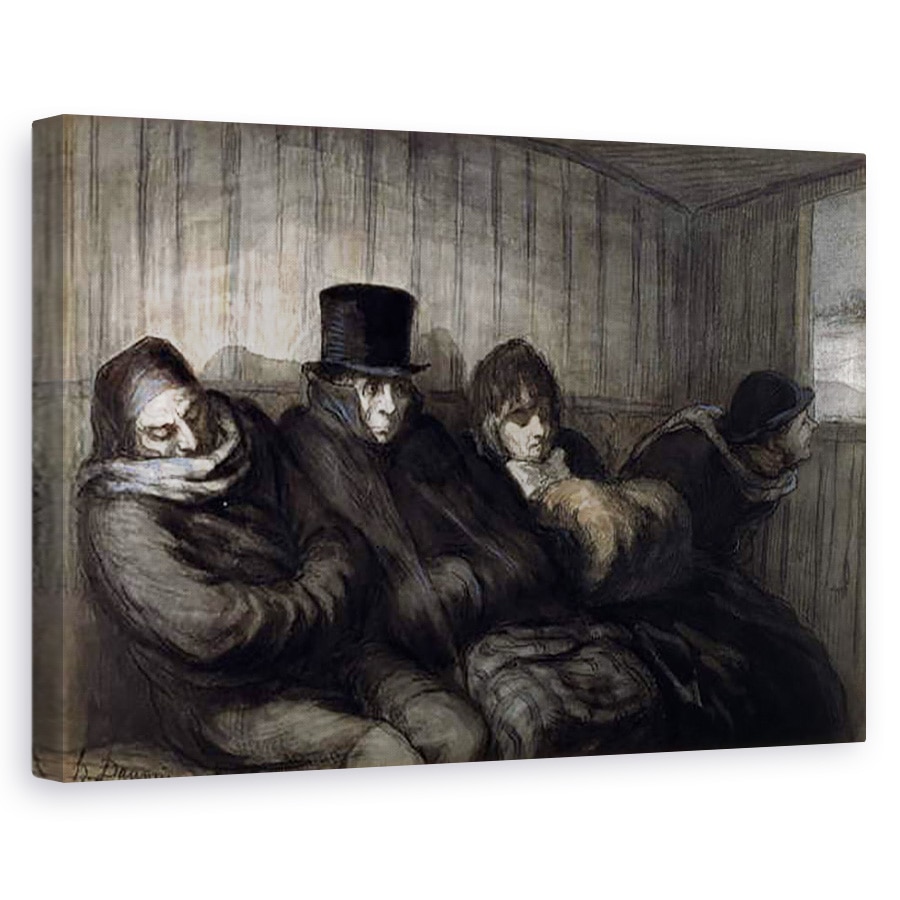 Tablou canvas - Honore Daumier - Transportul de clasa a doua, 60 x 90 cm