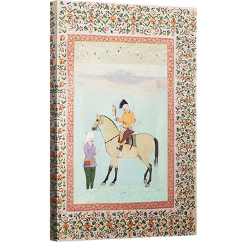 Tablou canvas - Scoala indiana - Dna E-14 Shah Abbas 1571-1629 pe un cal care detine un soim, 60 x 90 cm Tablou canvas - Scoala indiana - Dna E-14 Shah Abbas 1571-1629 pe un cal care detine un soim, 60 x 90 cm
