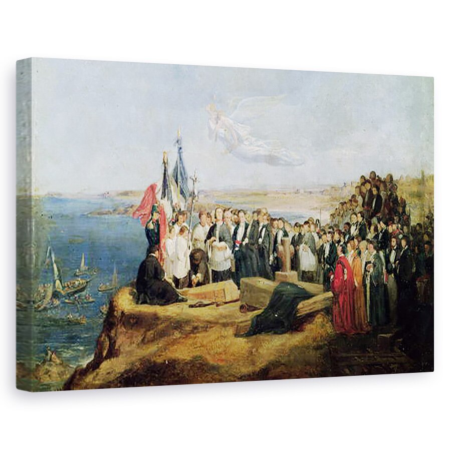Tablou canvas - Valentin Louis Doutreleau - inmormantarea vicontelui de Chateaubriand 1768-1848 la Grand-Be, 60 x 90 cm