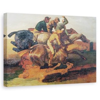 Tablou canvas - Theodore Gericault - Patru Jockey galop, 80 x 120cm Tablou canvas - Theodore Gericault - Patru Jockey galop, 80 x 120cm