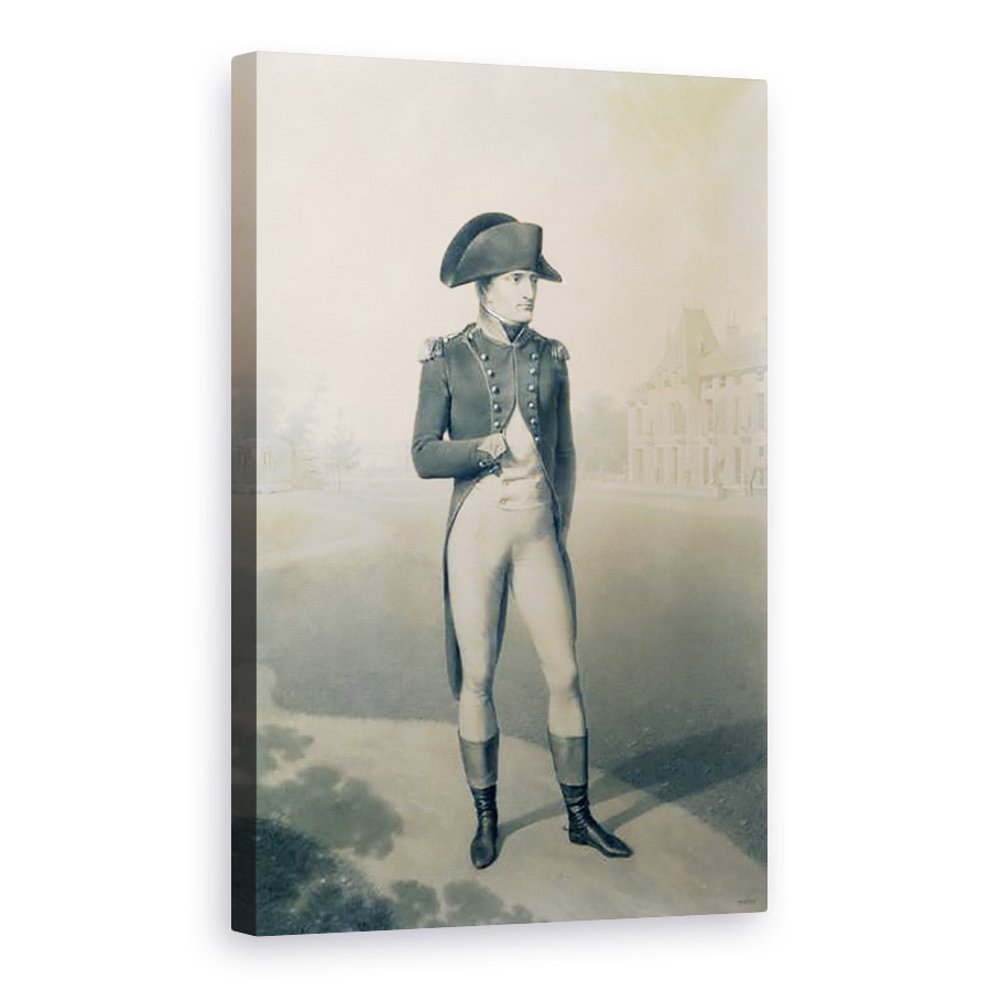 Tablou canvas - Jean-Baptiste Isabey - Napoleon Bonaparte 1769-1821 Primul consul la Malmaison, din Livre du Sacre, 60 x 90 cm