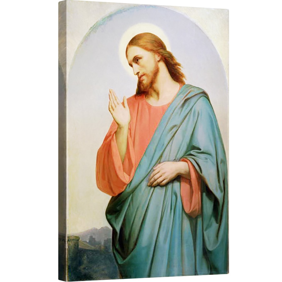 Tablou canvas - Ary Scheffer - Hristos Plangand peste Ierusalim, 60 x 90 cm