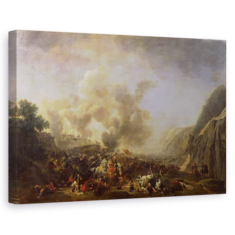 Tablou canvas - Nicolas Antoine Taunay - Generalul Jean Andoche Junot 1771-1813 Duc dAbrantes, in batalia de la Nazaret, 80 x 120cm