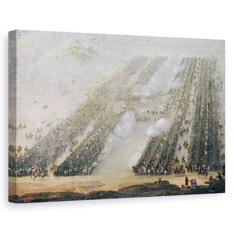 Tablou canvas - Scoala Rusa - Batalia de la Poltava, 60 x 90 cm