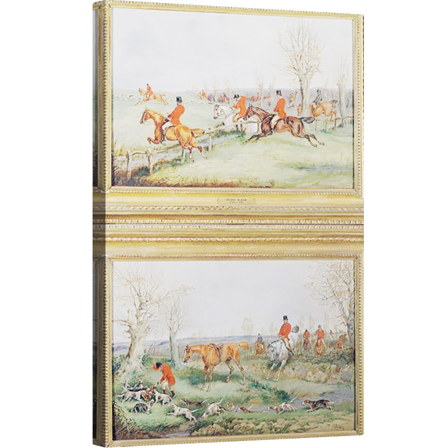 Tablou canvas - Henry Thomas Alken - Pereche de scene de vanatoare, 60 x 90 cm