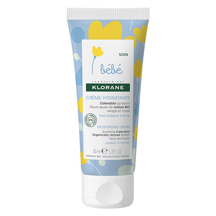 Klorane Bebe Hidratáló krém, 40 ml