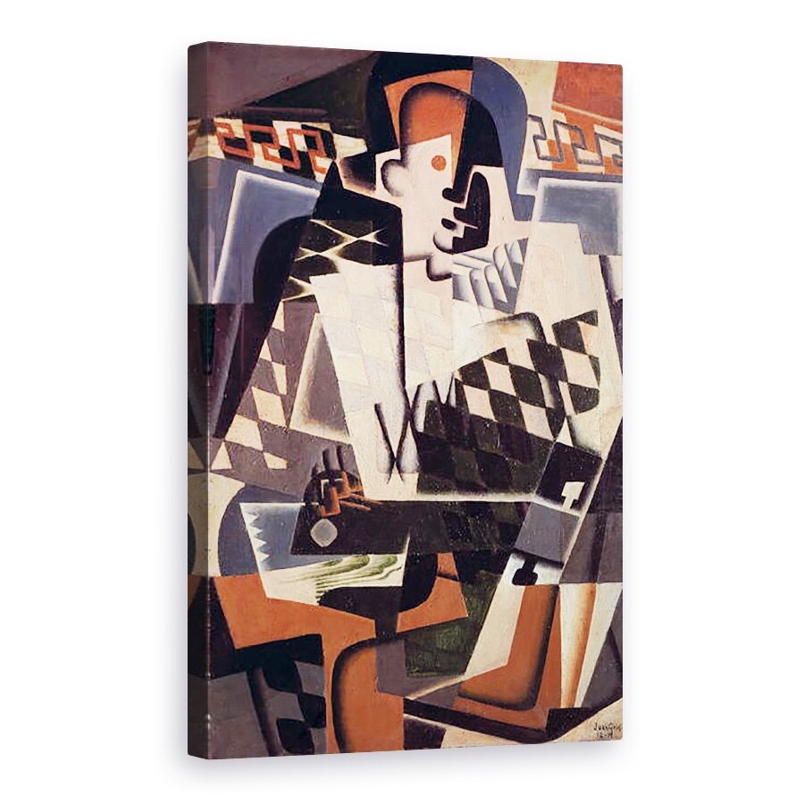 Tablou canvas - Juan Gris - Arlechin cu o chitara, 80 x 120cm