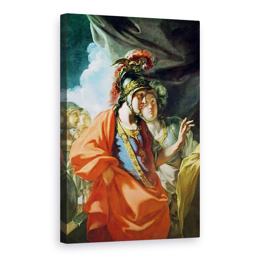 Tablou canvas - Giovanni Antonio Pellegrini - Clementa lui Alexandru cel Mare 356-323 i.Hr. in fata familiei lui Darius III d.330 i.Hr. ulei pe panza, 80 x 120cm
