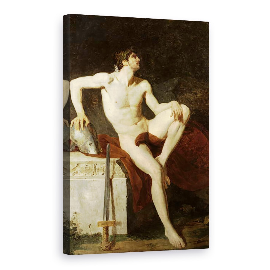 Tablou canvas - Jean-Germain Drouais - Gladiator asezat, 80 x 120cm