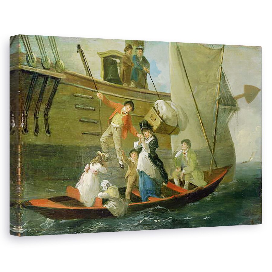 Tablou canvas - Julius Caesar Ibbetson - Adieu un marinar casatorit, 60 x 90 cm