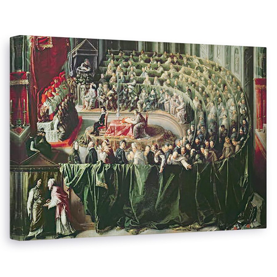 Tablou canvas - Scoala Italiana - Procesul lui Galileo, 80 x 120cm