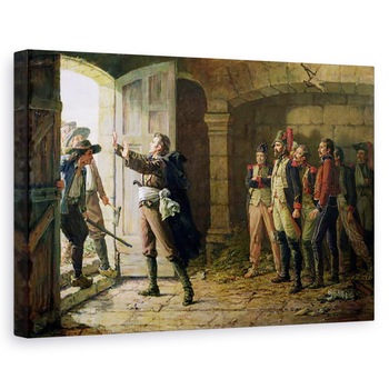 Tablou canvas - Marie Felix Edmond de Boislecomte - Maurice Gigost dElbee 1752-94 Protejarea noilor prizonieri de la Chemille, 40 x 60 cm Tablou canvas - Marie Felix Edmond de Boislecomte - Maurice Gigost dElbee 1752-94 Protejarea noilor prizonieri de la Chemille, 40 x 60 cm