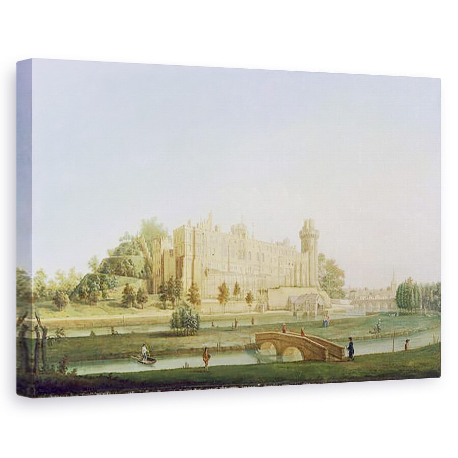 Tablou canvas - Francis Harding - Castelul Warwick, 60 x 90 cm