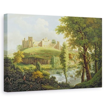 Tablou canvas - Samuel Scott - Castelul Ludlow cu Dinham Weir, din sud-vest, 80 x 120cm Tablou canvas - Samuel Scott - Castelul Ludlow cu Dinham Weir, din sud-vest, 80 x 120cm