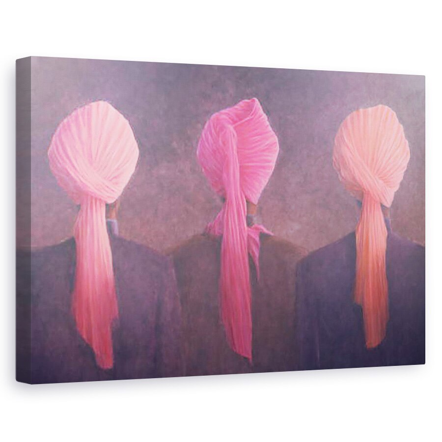 Tablou canvas - Lincoln Seligman - Triptic turban, 40 x 60 cm