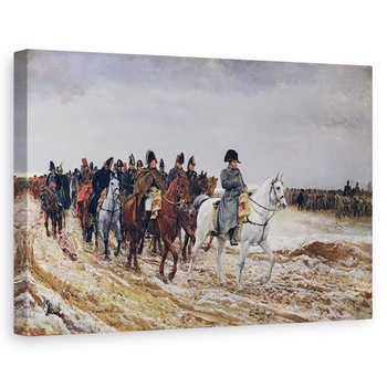 Tablou canvas - Jean-Louis Ernest Meissonier - Napoleon 1769-1821 privind campania din 1814, 80 x 120cm Tablou canvas - Jean-Louis Ernest Meissonier - Napoleon 1769-1821 privind campania din 1814, 80 x 120cm