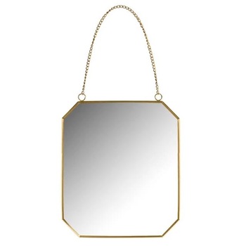 Oglinda de perete Felis, Sticla acrilica, Poligonala, 20 x 25 cm, Auriu Oglinda de perete Felis, Sticla acrilica, Poligonala, 20 x 25 cm, Auriu