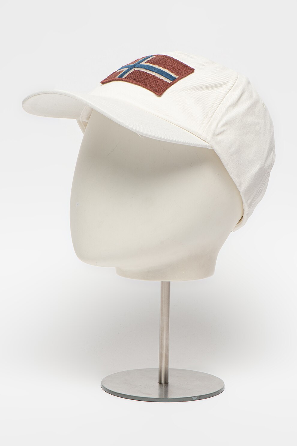 Napapijri, Sapca baseball ajustabila cu broderie logo Fontan, Alb/Rosu inchis