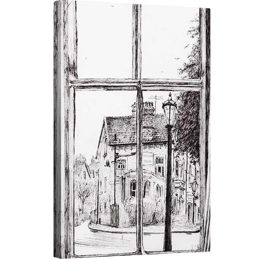 Tablou canvas - Vincent Alexander Booth - Vedere din Old Hall Hotel Buxton, 2009, 40 x 60 cm