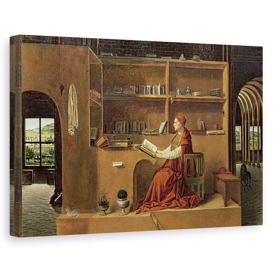 Tablou canvas - Antonello da Messina - Sfantul Jerome in studiul sau, 40 x 60 cm