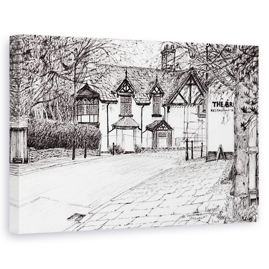 Tablou canvas - Vincent Alexander Booth - Condamnat cladire Prestbury, 2009, 80 x 120cm