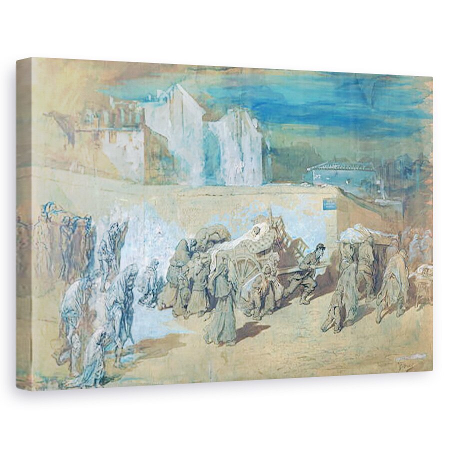 Tablou canvas - Gustave Dore - Asediul Parisului, 40 x 60 cm