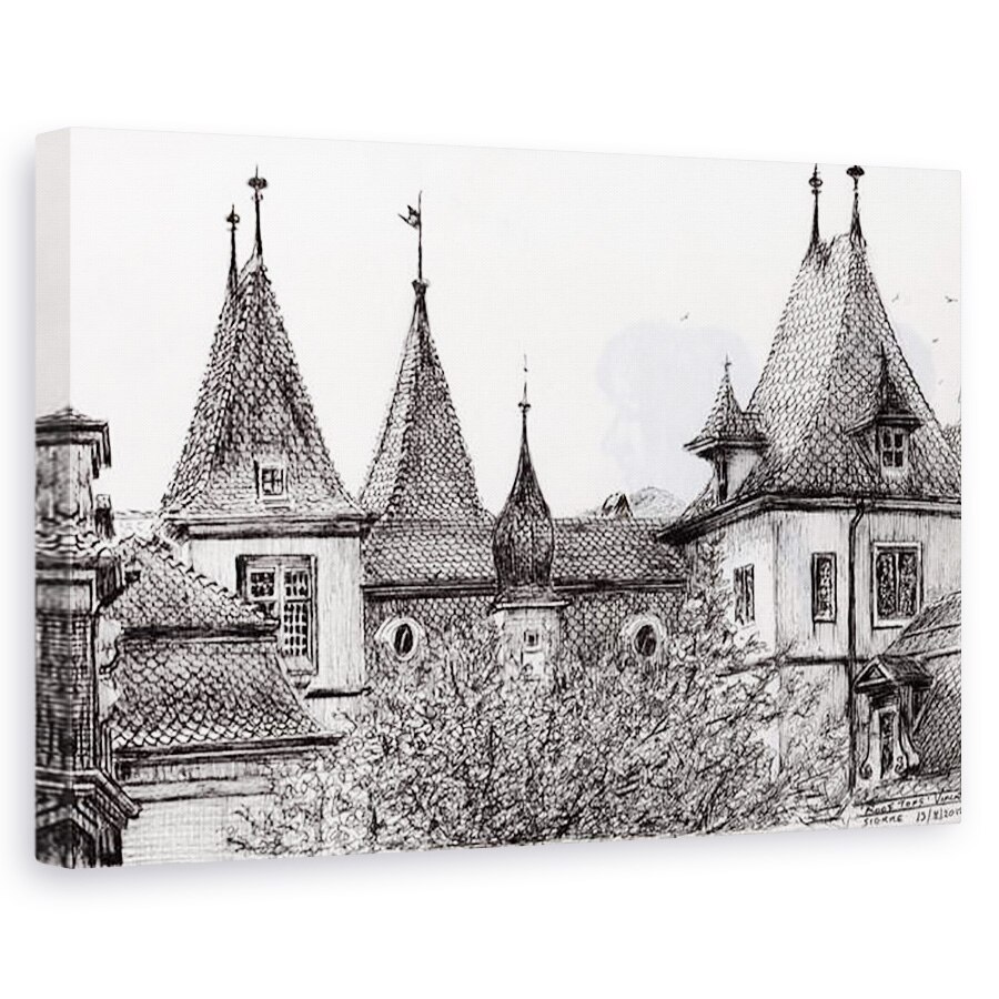 Tablou canvas - Vincent Alexander Booth - Sierre acoperisuri Elvetia, 2012, 40 x 60 cm