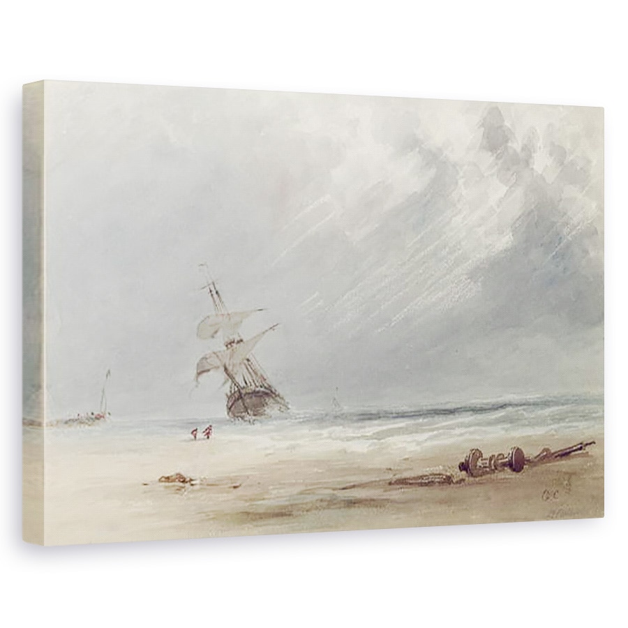 Tablou canvas - Giles Firman Phillips - Furtuna peste o coasta, 60 x 90 cm