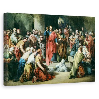 Tablou canvas - George Cattermole - Ridicarea lui Lazar, 80 x 120cm Tablou canvas - George Cattermole - Ridicarea lui Lazar, 80 x 120cm