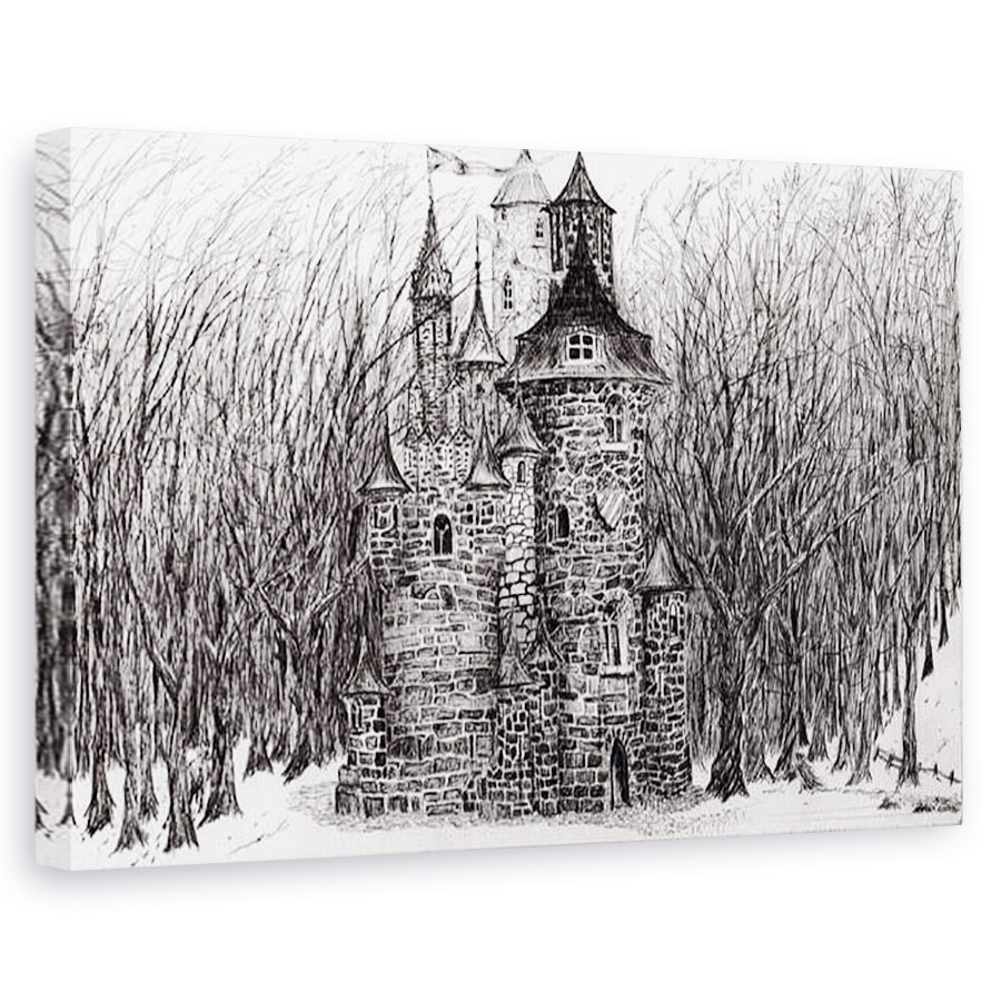 Tablou canvas - Vincent Alexander Booth - Castelul din padurea Findhorn, 2006, 80 x 120cm