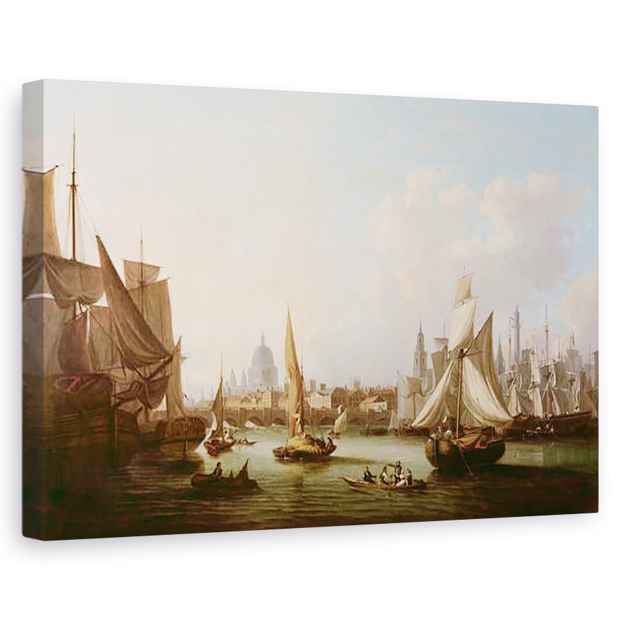 Tablou canvas - John Thomas Serres - Vedere spre Tamisa, 60 x 90 cm