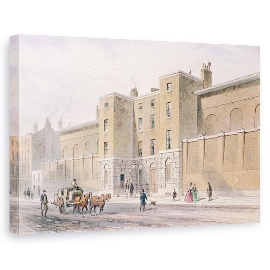 Tablou canvas - Thomas Hosmer Shepherd - inchisoarea de pe strada Whitecross, 60 x 90 cm