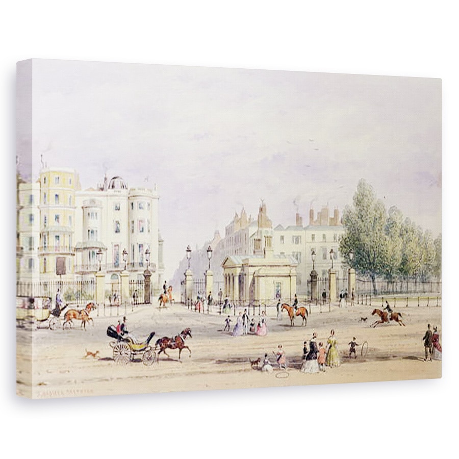 Tablou canvas - Thomas Hosmer Shepherd - Poarta Grosvenor si noua Loja, 60 x 90 cm
