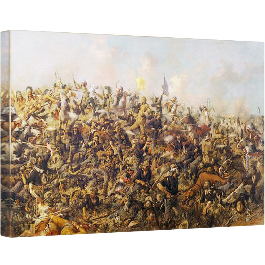 Tablou canvas - Edgar Samuel Paxson - Ultimul stand al lui Custer de Edgar Samuel Paxson, 40 x 60 cm