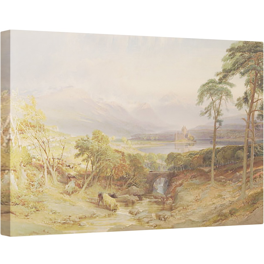 Tablou canvas - William Leighton Leitch - Castelul Kilchurn, Argylshire, 60 x 90 cm