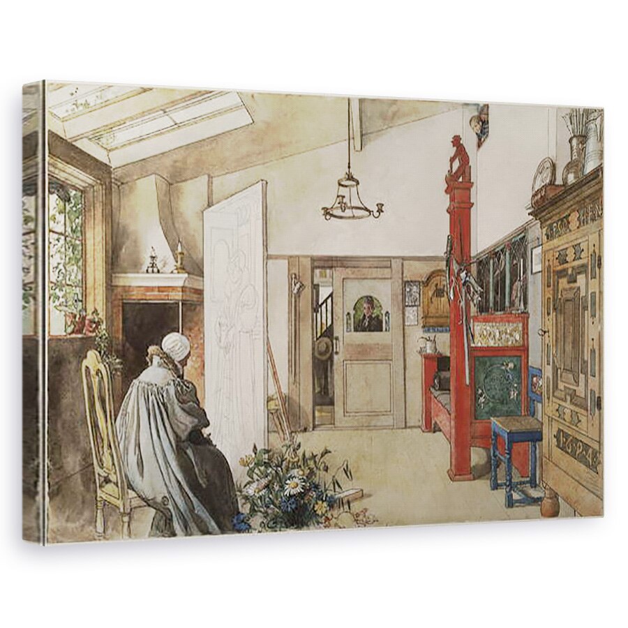 Tablou canvas - Carl Larsson - The Studio, din seria A Home, 40 x 60 cm