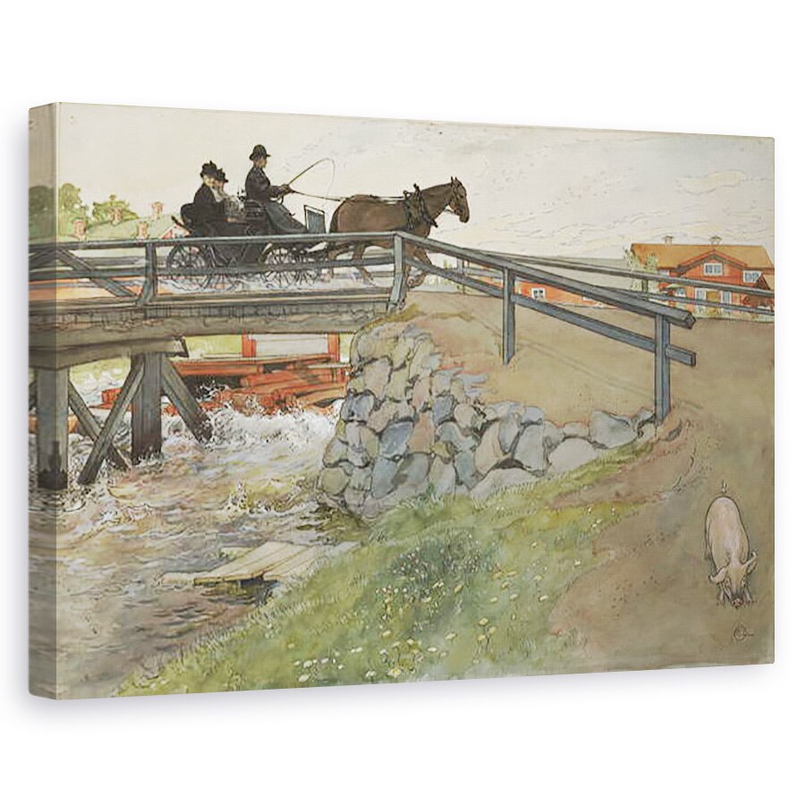 Tablou canvas - Carl Larsson - Podul, din seria O casa, 40 x 60 cm