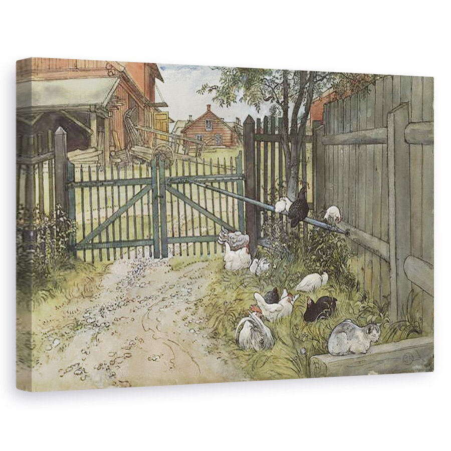 Tablou canvas - Carl Larsson - Poarta, din seria O casa, 40 x 60 cm