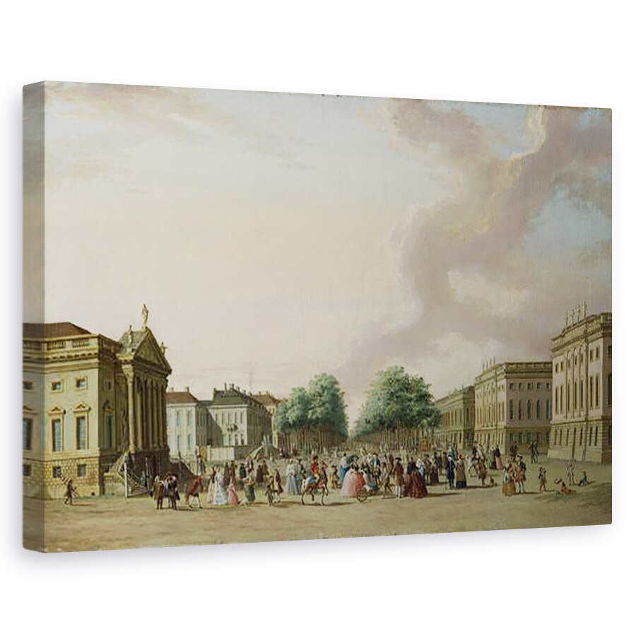 Tablou canvas - Karl Friedrich Fechhelm - Unter den Linden, Berlin, 80 x 120cm