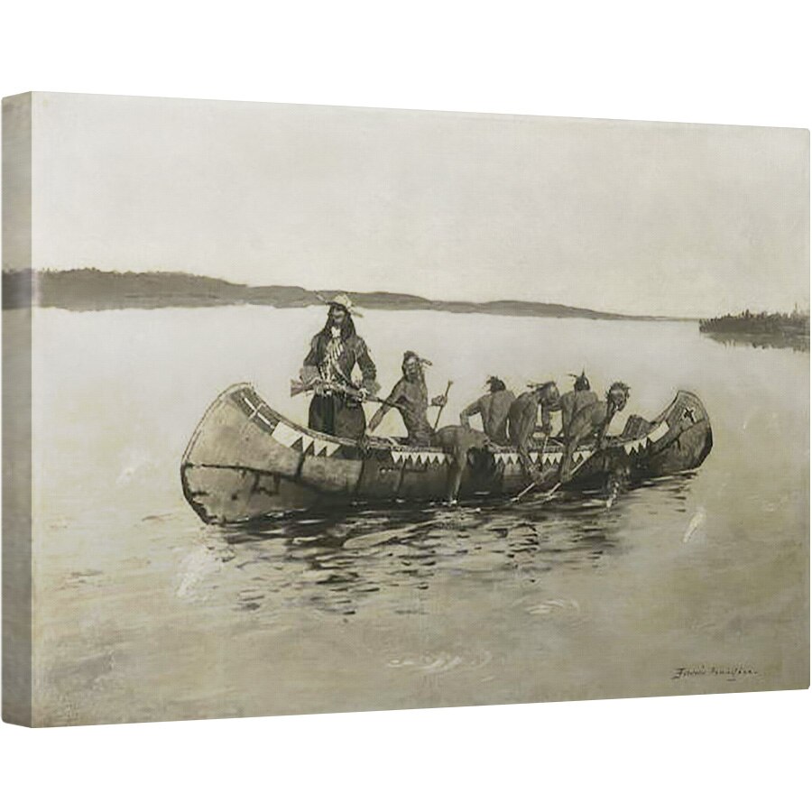 Tablou canvas - Frederic Remington - Asta a fost o imbarcare fatala, 60 x 90 cm