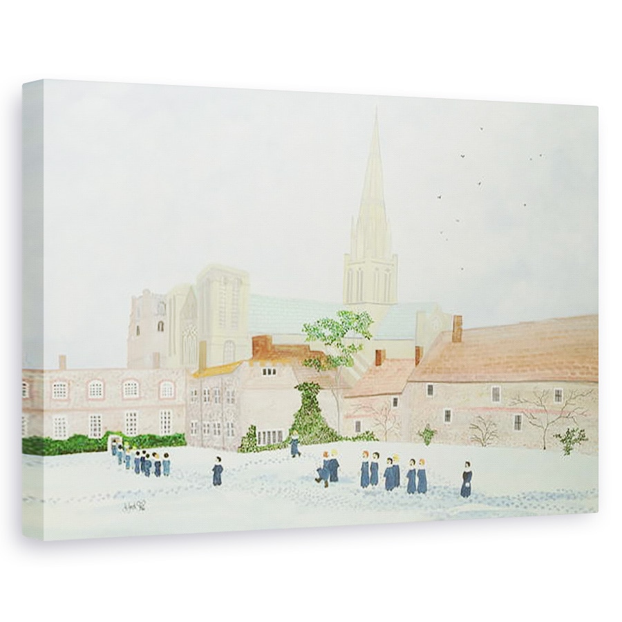Tablou canvas - Judy Joel - Catedrala din Chichester si Corul Vizitator, 60 x 90 cm