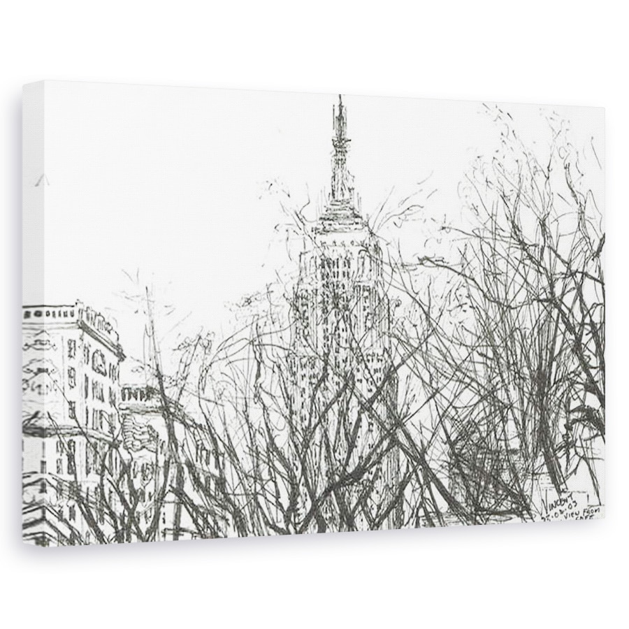 Tablou canvas - Vincent Alexander Booth - Vedere din cafenea New York, 2003, 40 x 60 cm