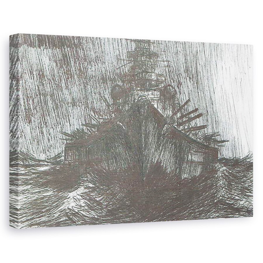Tablou canvas - Vincent Alexander Booth - Tirpitz in vreme grea 1942, 2004, 40 x 60 cm
