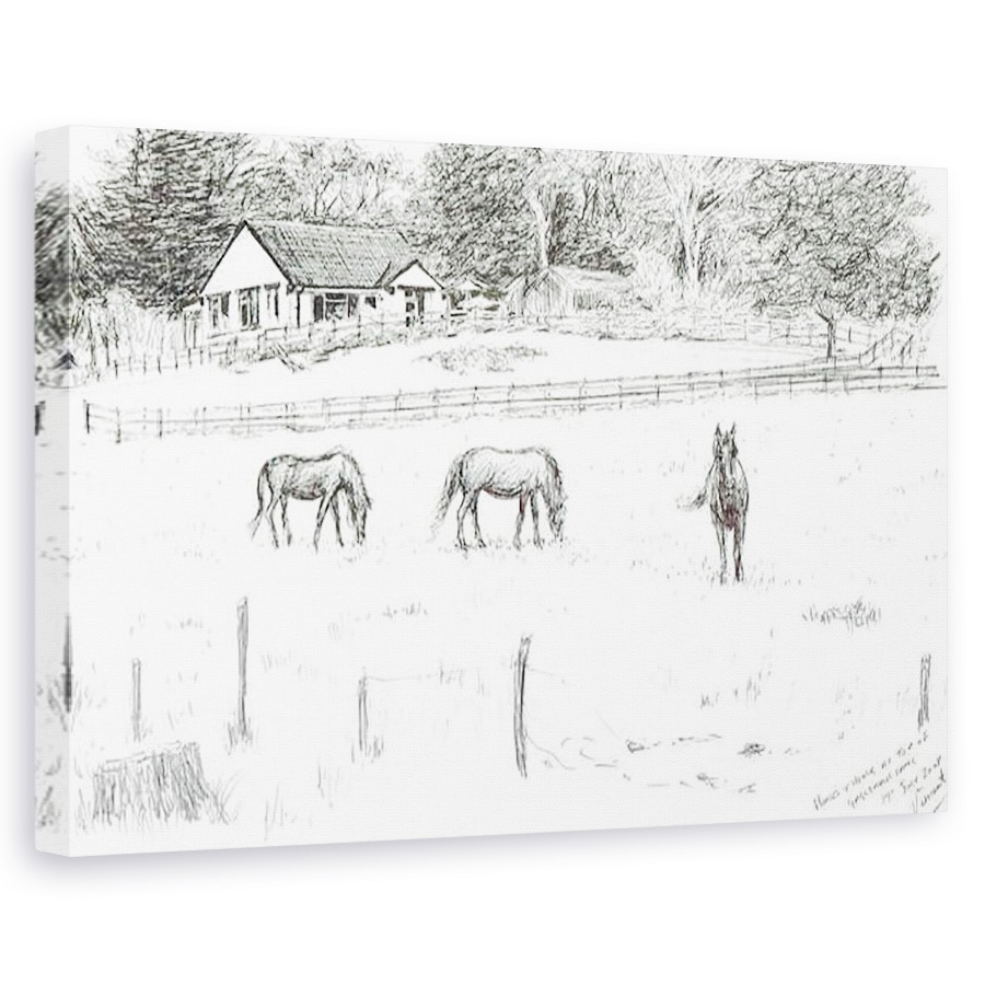 Tablou canvas - Vincent Alexander Booth - Caii in partea de sus a benzii, 80 x 120cm