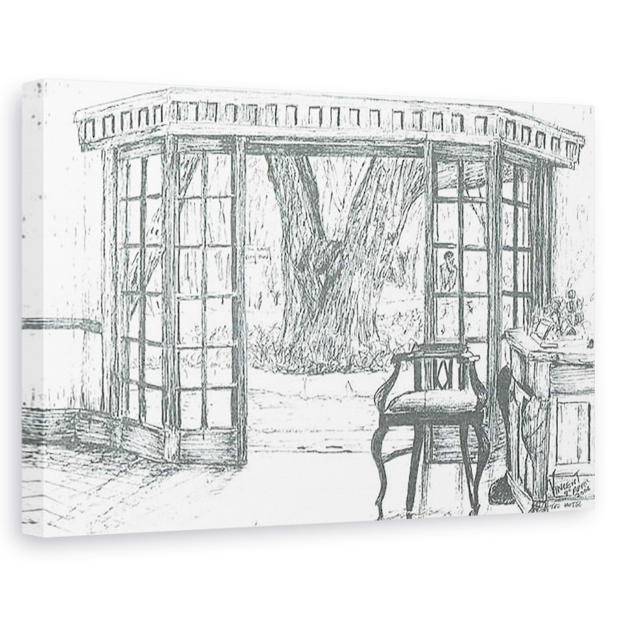 Tablou canvas - Vincent Alexander Booth - Receptia hotelului la Lacul Naivasha, Kenya, 2006, 80 x 120cm