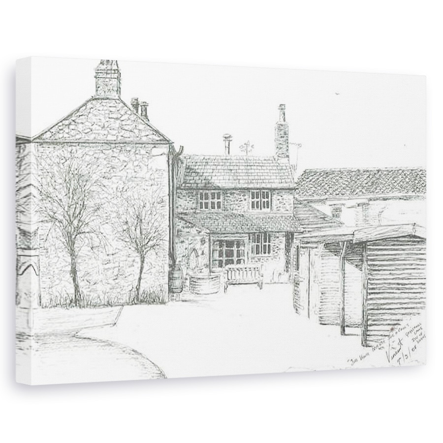 Tablou canvas - Vincent Alexander Booth - Casa pe Insula Wight, 2008, 80 x 120cm