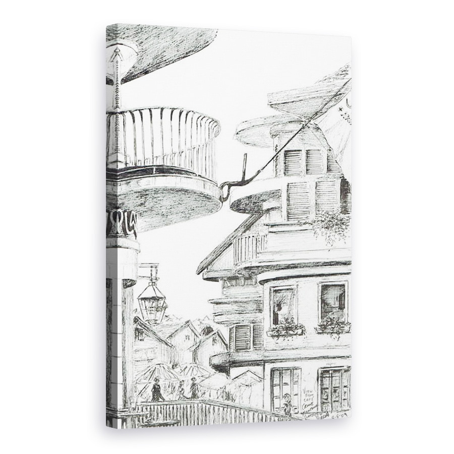 Tablou canvas - Vincent Alexander Booth - cafenea la Crans - Montana, Elvetia, 2009, 80 x 120cm